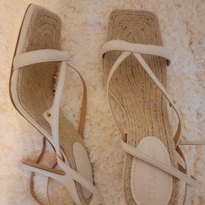 New! Coach Summer heels nude open shoes sandals